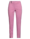 Peserico Icon 4718 Woman Pants Fuchsia Size 12 Cotton, Elastane In Pink