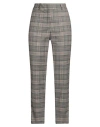 Peserico Icon 4718 Woman Pants Grey Size 6 Virgin Wool, Elastane In Gray