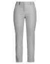 Peserico Icon 4718 Woman Pants Light Grey Size 8 Virgin Wool, Polyamide, Polyester, Elastane In Gray