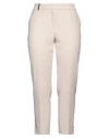 Peserico Icon 4718 Woman Pants Light Pink Size 16 Polyester, Viscose, Cotton, Elastane