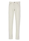 PESERICO IVORY COTTON JEANS