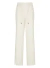 Peserico Drawstring Casual Pants In Neutrals