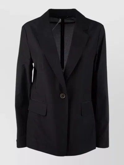 Peserico Jacket And Gilet Long Sleeves Buttons In Black