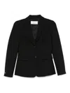Peserico Single-breasted Suit Jacket In Black