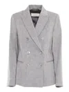 Shop Peserico Jacket In Blue
