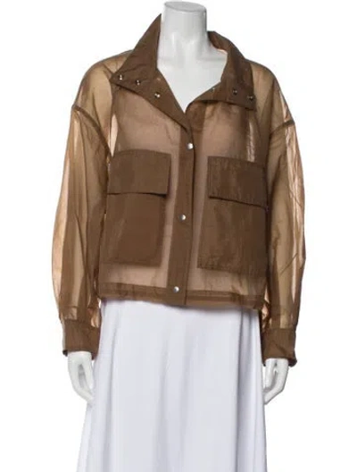Pre-owned Peserico Jacket In Brown