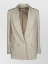 Peserico Jackets With Notched Lapel And Back Vent In Neutral