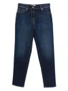 Peserico Embossed Patch Denim Jeans