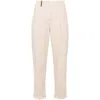 Peserico Bead-embellished Trousers In Neutral