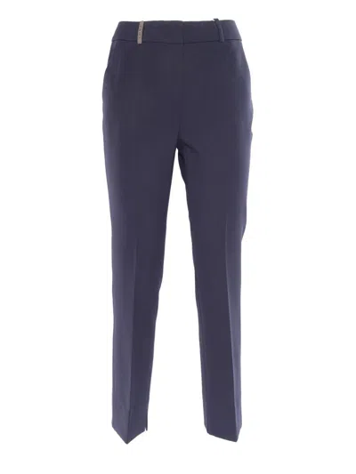 Peserico Pocket Casual Pants In Multicolor