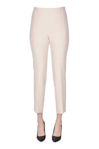 Peserico Jersey Trousers In White