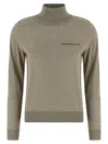 Peserico Jewel Pocket Turtleneck Sweater Sweaters And Cardigans Gray In Gray