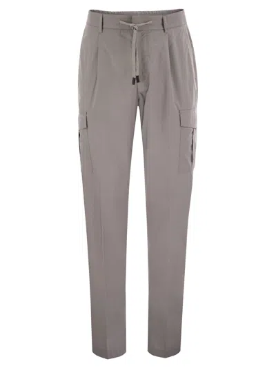 PESERICO JOGGER IN LIGHTWEIGHT STRETCH COTTON CANVAS