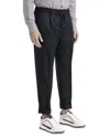 Peserico Men's Wool-blend Flannel Trousers In Graphite