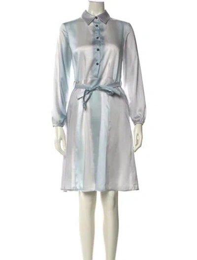 Pre-owned Peserico Knee-length Dress In Blue