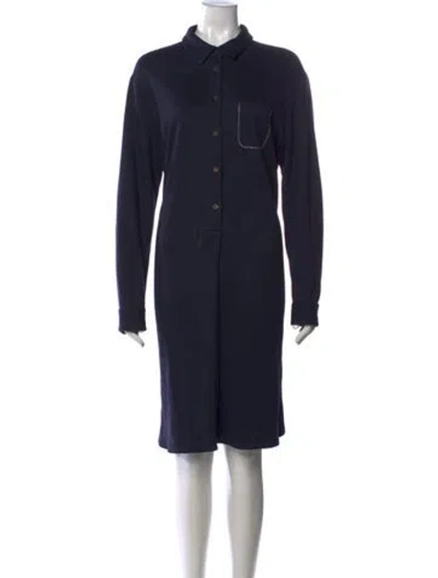 Pre-owned Peserico Knee-length Dress In Blue