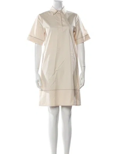 Pre-owned Peserico Knee-length Dress In Neutral