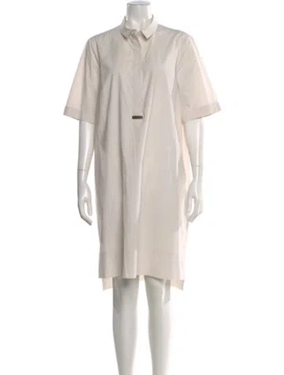 Pre-owned Peserico Knee-length Dress In Neutral