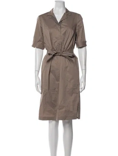 Pre-owned Peserico Knee-length Dress In Neutral