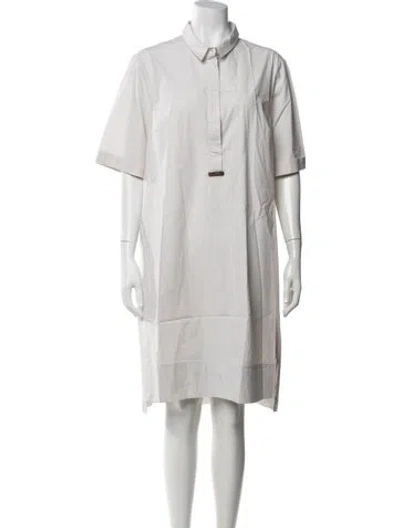 Pre-owned Peserico Knee-length Dress In Neutral
