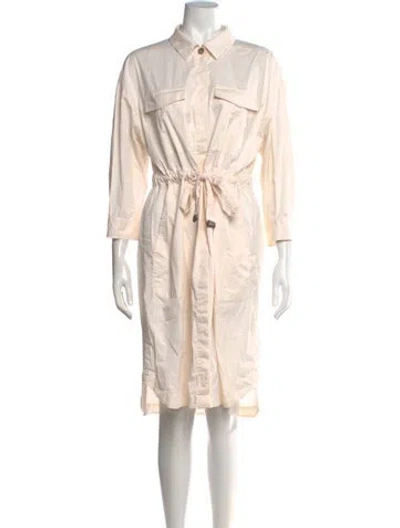 Pre-owned Peserico Knee-length Dress In Neutrals