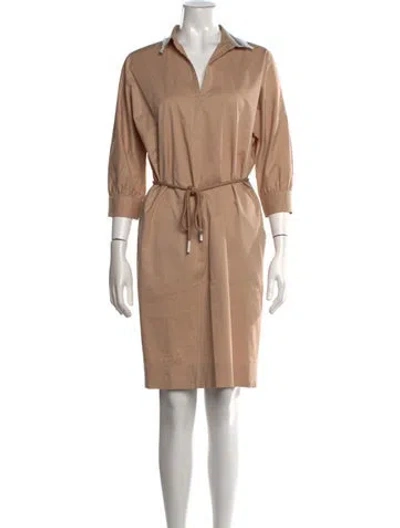 Pre-owned Peserico Knee-length Dress In Neutrals