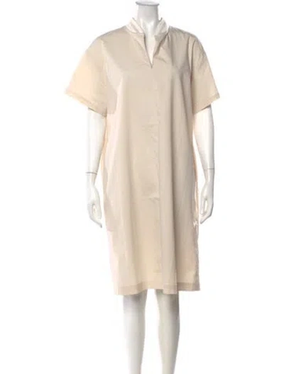 Pre-owned Peserico Knee-length Dress In Neutrals