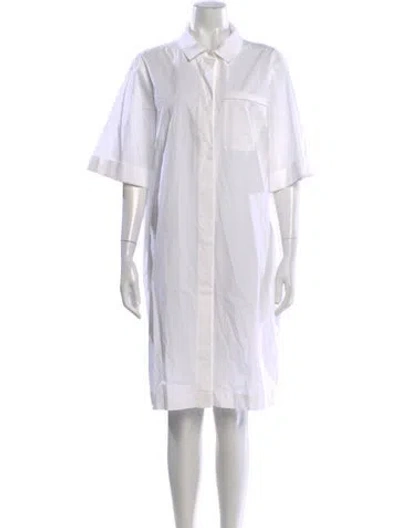 Pre-owned Peserico Knee-length Dress In White