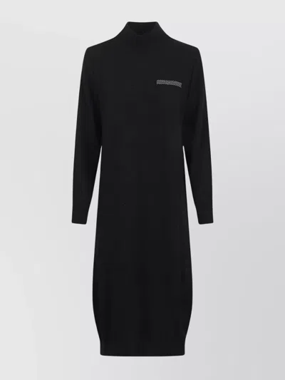 PESERICO KNIT DRESS WITH LONG SLEEVES AND RIBBED CUFFS