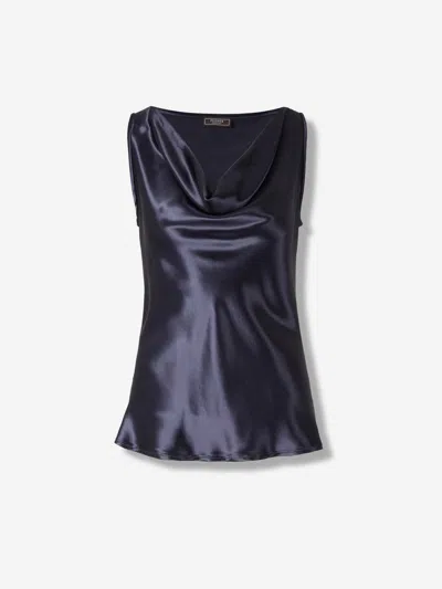 Peserico Sleeveless Tank Top In Blue