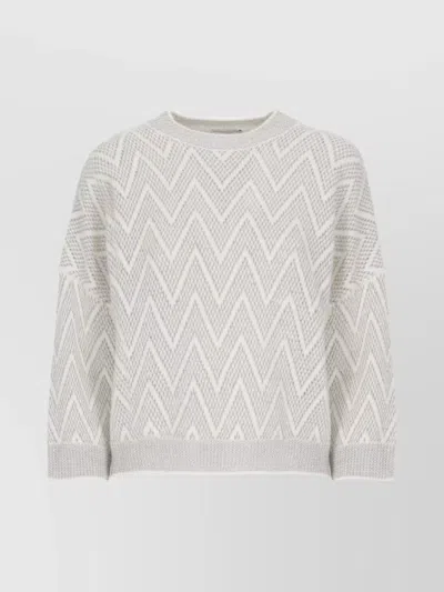 PESERICO KNIT SWEATER CHEVRON PATTERN