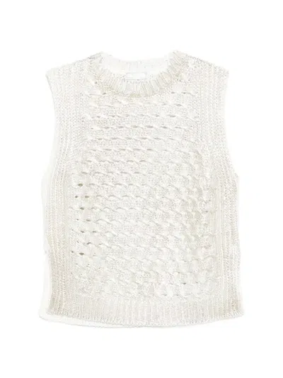Peserico Knit Top In White
