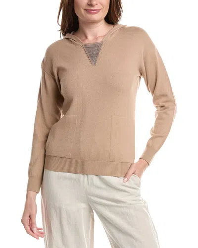 Peserico Knit Wool In Brown