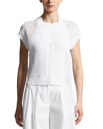 Peserico Knitted Cardigan In White