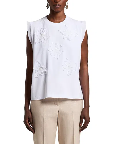 Peserico Knitted Crewneck Tee In White