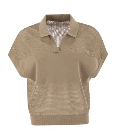 PESERICO KNITTED POLO SHIRT