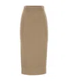 Peserico Knitted Skirt In Brown