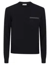 Peserico Knitted Sweater In Black