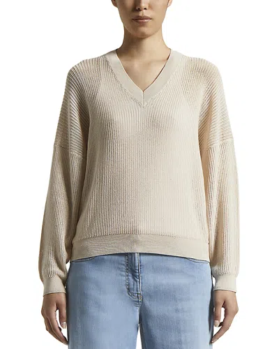 Peserico Knitted Sweater In Neutral