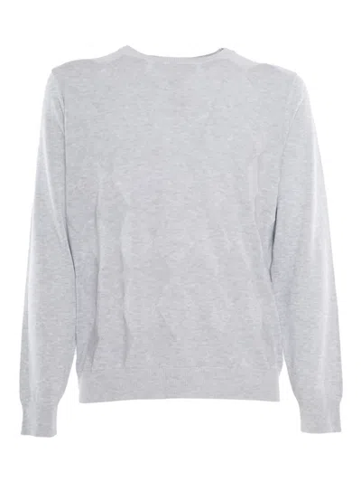 Peserico Knitted Sweater In Grey