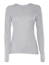 Peserico Knitted Sweater In Multicolor