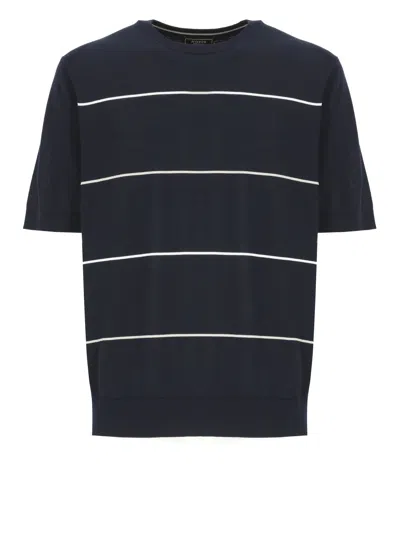 PESERICO PESERICO STRIPED CREW NECK T-SHIRT