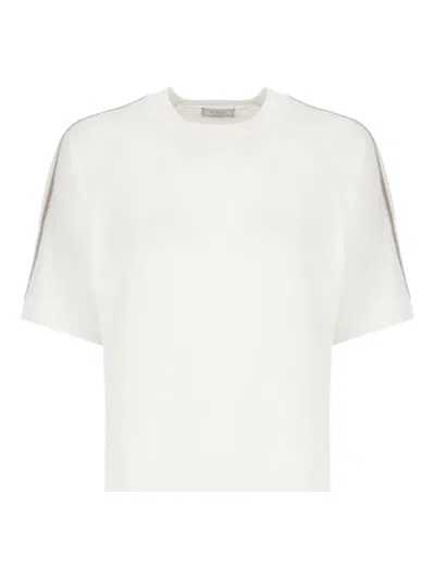 Peserico Knitted T-shirt In White