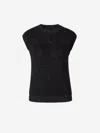 Peserico Round Collar Sleeveless Sweater