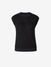 Peserico Round Collar Sleeveless Sweater
