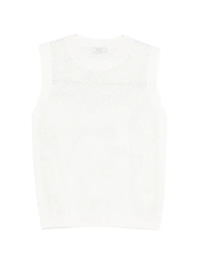 Peserico Knitted Vest In White