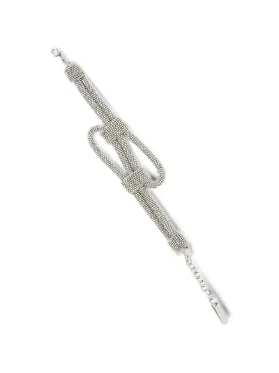Peserico Knot-detail Bracelet In Silver