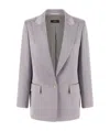 Peserico Lace-up Dress Coat In Gray