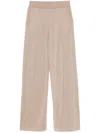 Peserico Lamé-effect Trousers In Neutrals