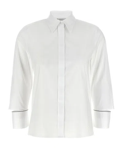 PESERICO PESERICO CUFF DETAILED LONG-SLEEVED SHIRT